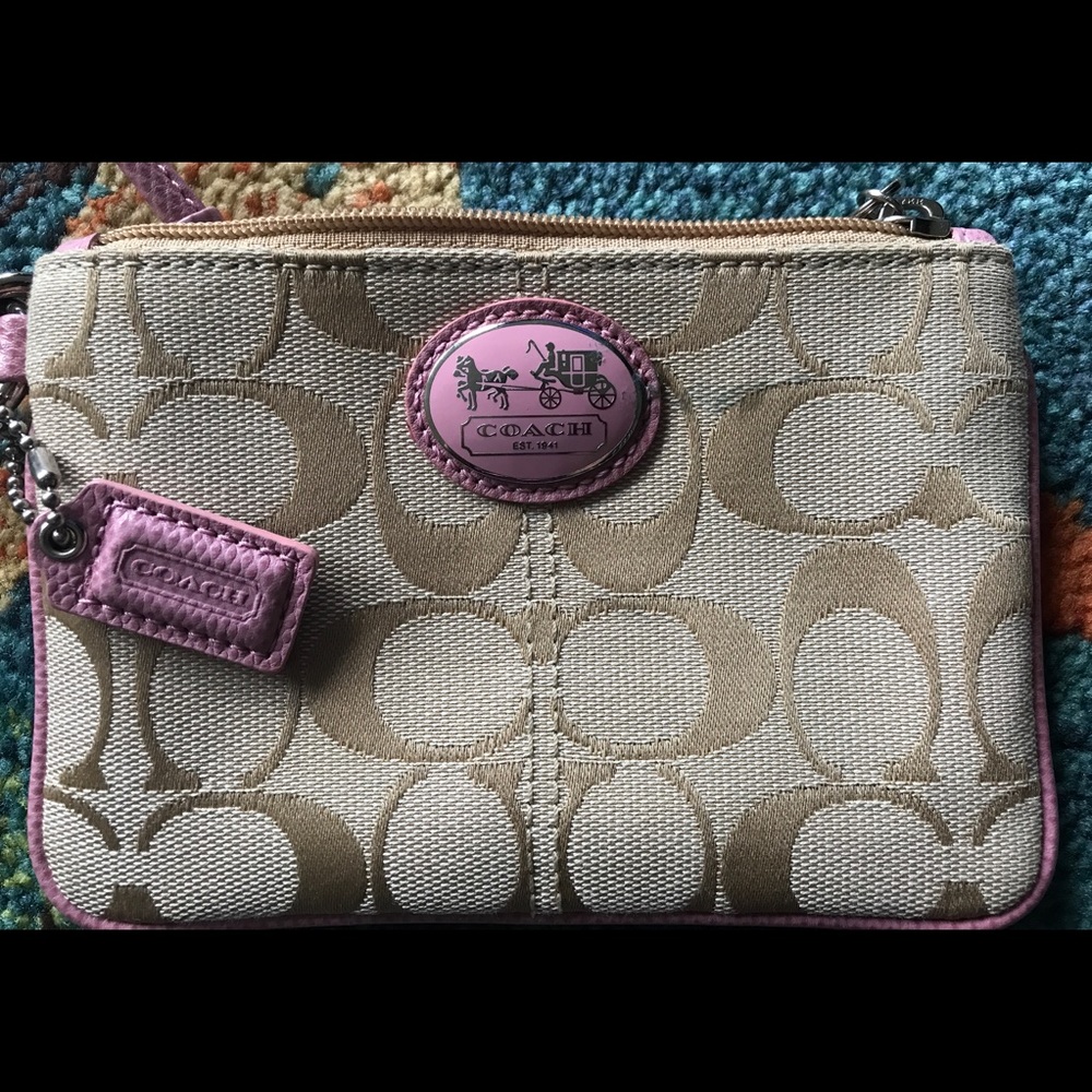 Authentic Small Coach Wristlet - image 2